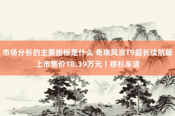 市场分析的主要指标是什么 奇瑞风浪T9超长续航版上市售价18.39万元丨穆杉车话