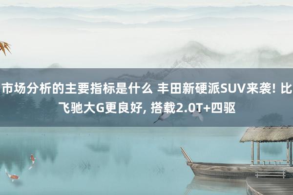 市场分析的主要指标是什么 丰田新硬派SUV来袭! 比飞驰大G更良好, 搭载2.0T+四驱