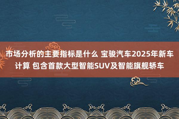 市场分析的主要指标是什么 宝骏汽车2025年新车计算 包含首款大型智能SUV及智能旗舰轿车